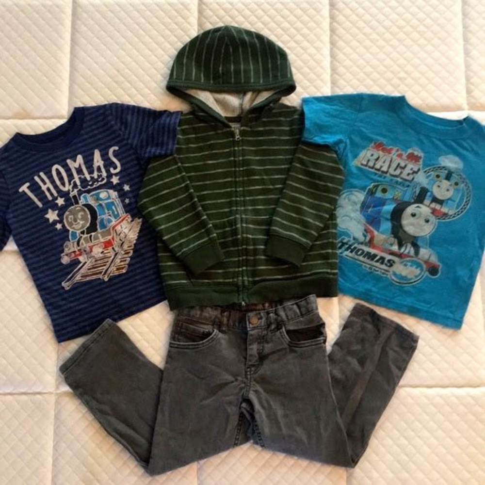 Boys Cutie Pie 4T Thomas Shirt Bundle
